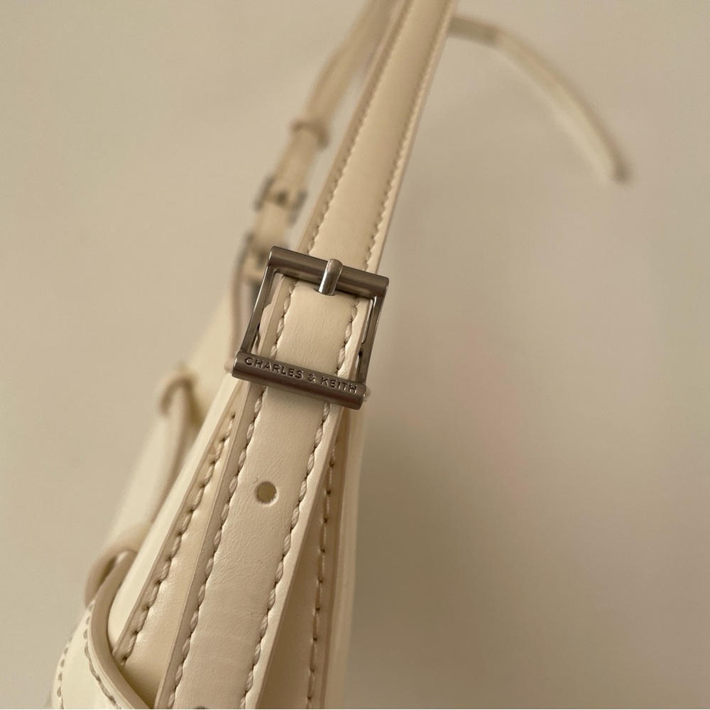 Charles & Keith Sloane Shoulder Bag in Cream - Picture 12 of 16